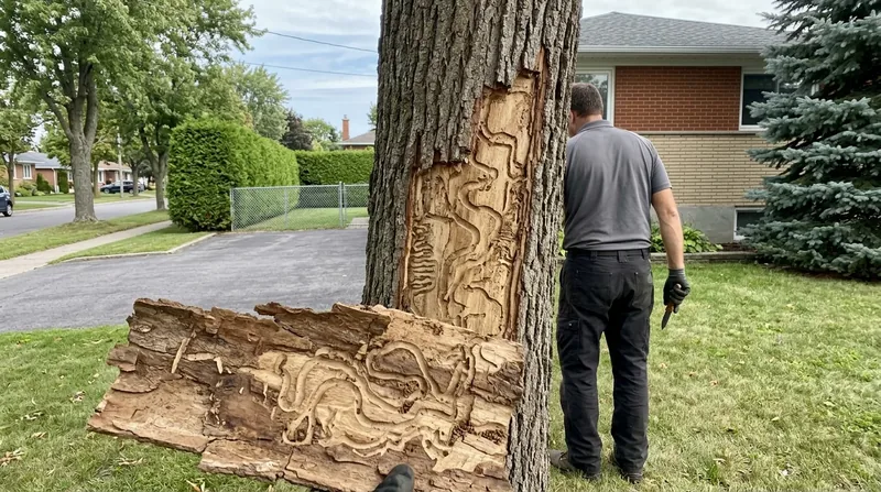 Traitement contre l'agrile du frêne Brossard